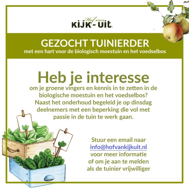 vrijwilliger tuinier